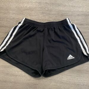 Adidas Black and White Athletic Shorts